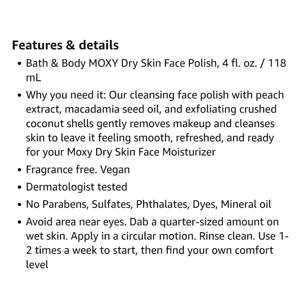 🩷🛁🧴NWT‼️ Bath & Body Works MOXY Dry Skin Face 3-piece Collection - Picture 8 of 11